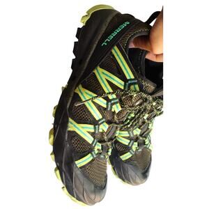 Merrell Choprock Hiking Trail Running Water Outdoor Shoes Mens 8.5 Black Green